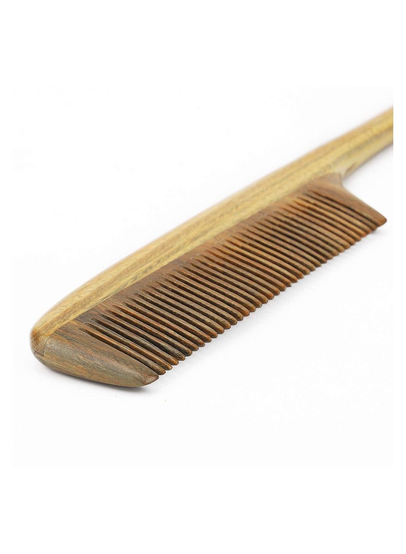 ORiTi Handmade 100% Natural Green Sandalwood Hair Combs - Anti-Static Sandalwood Scent Natural Hair Detangler Wooden Comb - Image 5