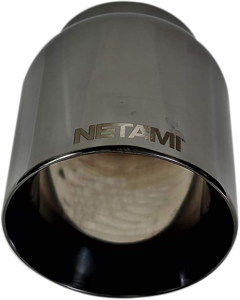 NETAMI فوهة العادم NETAMI 3" مدخل إلى 4" مخرج NT-3015 - فولاذ مقاوم للصدأ مزدوج الجدار مطلي بالكروم الأسود لحام - Image 2
