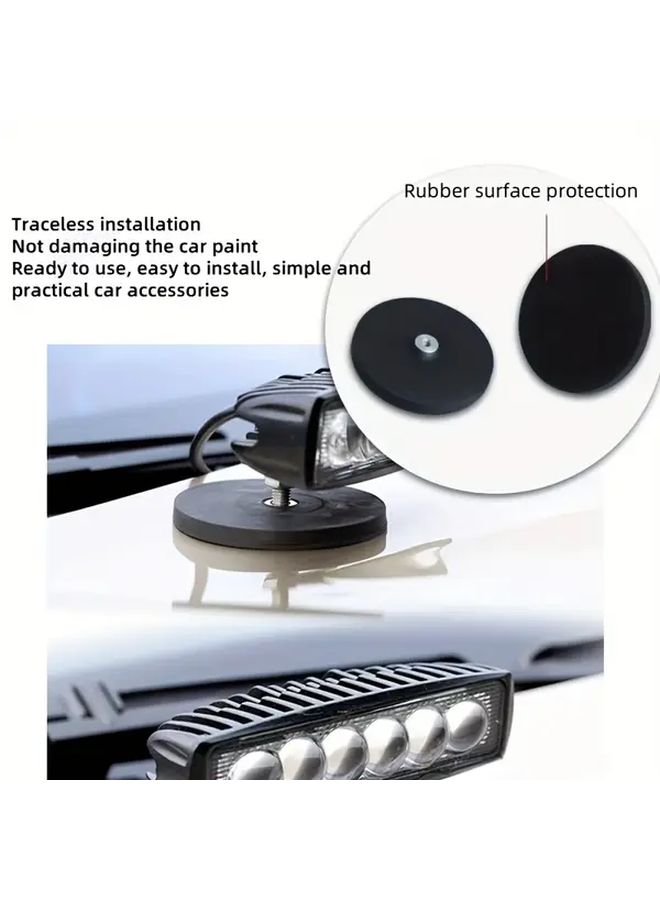 Camera Fixed Bracket With 360 Degree Rotating Dual Ball Heads Powerful Magnetic Base And 1 4 Inch Threaded Adapter For Action Cameras Universal Automotive Mobile Phone Bracket Magnetic Base - Image 4