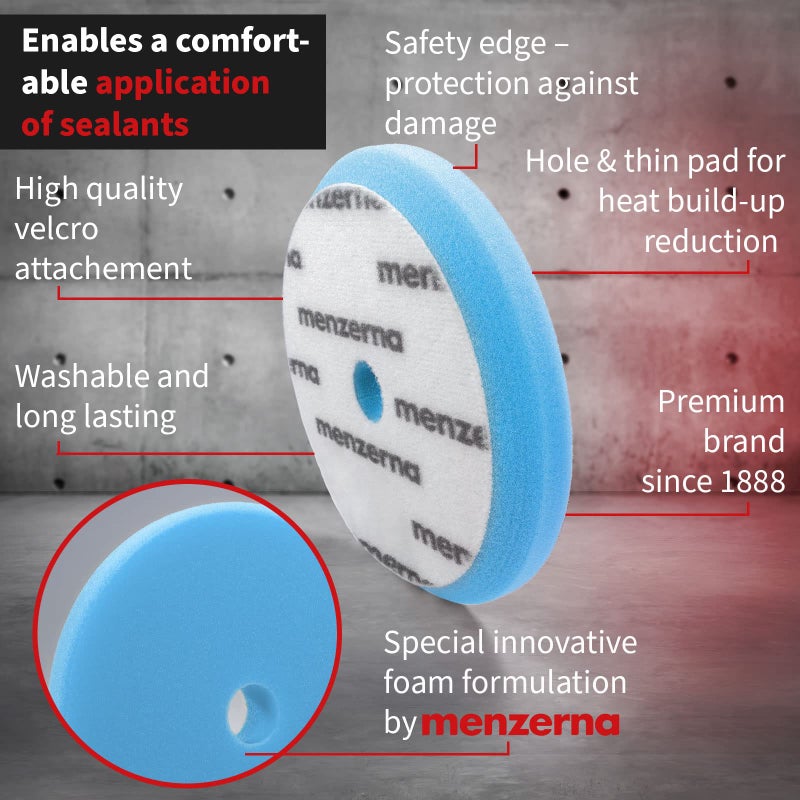 menzerna Blue Wax Foam Pad 6" / 150 mm - Image 2