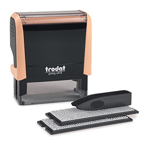 Trodat Printy 4913 Self-Inking Do It Yourself (DIY) 5 Line Personalized Custom Message Stamp with Black Ink - Image 1