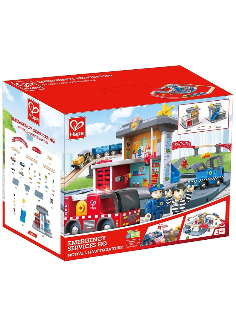 هيب مجموعة ألعاب HQ للسكك الحديدية لخدمات الطوارئ من هيب - 41 قطعة - Image 2