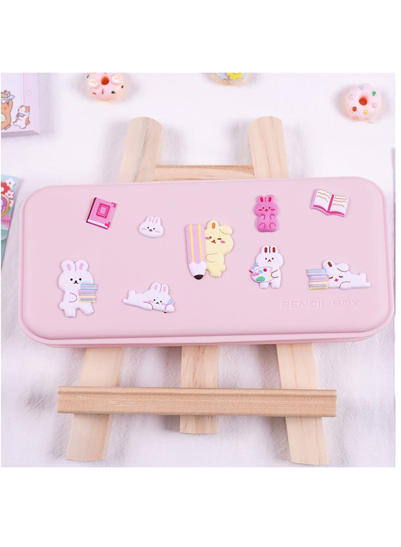 Excefore Cute Puffy Stickers for Kids, 4 Sheets 3D Foam Animal Cat Bear Rabbit Chicken Sticker for Girls Boys, Bulk Scrapbooking, Stickers for Birthday Gift, Party Supplies, Reward - Image 5