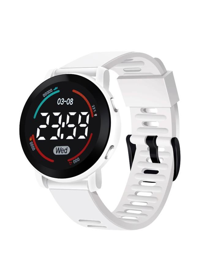 Spot New Electronic Watch Middle School Students Couple Sports Watch Waterproof Round Light Luxury Wind Children's Electronic Watch