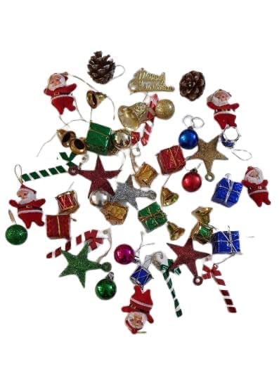 Lazybeee LAZYBEEE 3 ft Mini Xmas Tree 3 feet Artificial Small Tabletop Christmas Tree with LED String Lights Ornaments for Holiday Home Office Decoration  - Image 4
