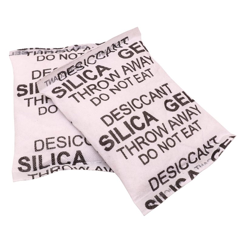 Elysian Silica Gel Pouch 200 gram Pouch WhiteDesiccantMoisture Absorbent 200Gram X 4Pcs aprox 800 Gram Moisture Absorber for Room Wardrobe Camera and Lenses to Avoid Moisture and Fungus - Image 1