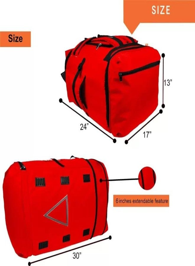 SSBC 3 Compartments E-Commerce, Courier, Logistics, Grofers, Ekart Insulated Backpack 135 Ltr For Multipurpose Use - Image 4
