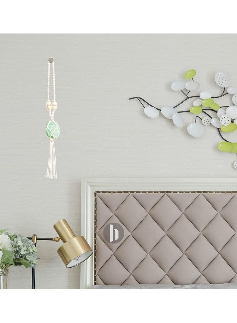2 Pack Healing Crystal Car Hanging Ornaments - Citrine  Green Fluorite for Meditation, Yoga  Home Decor - Enhance Your Space with Positive Energy - Image 3