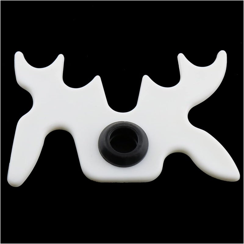 ZZHXSM Billiard Bridge Head White Plastic Moosehead Bridge Head Billiards Cue Rack Bridge Head Non-Slip Billiards Snooker Pool Cue Rest Bridge Head Holder - Image 1