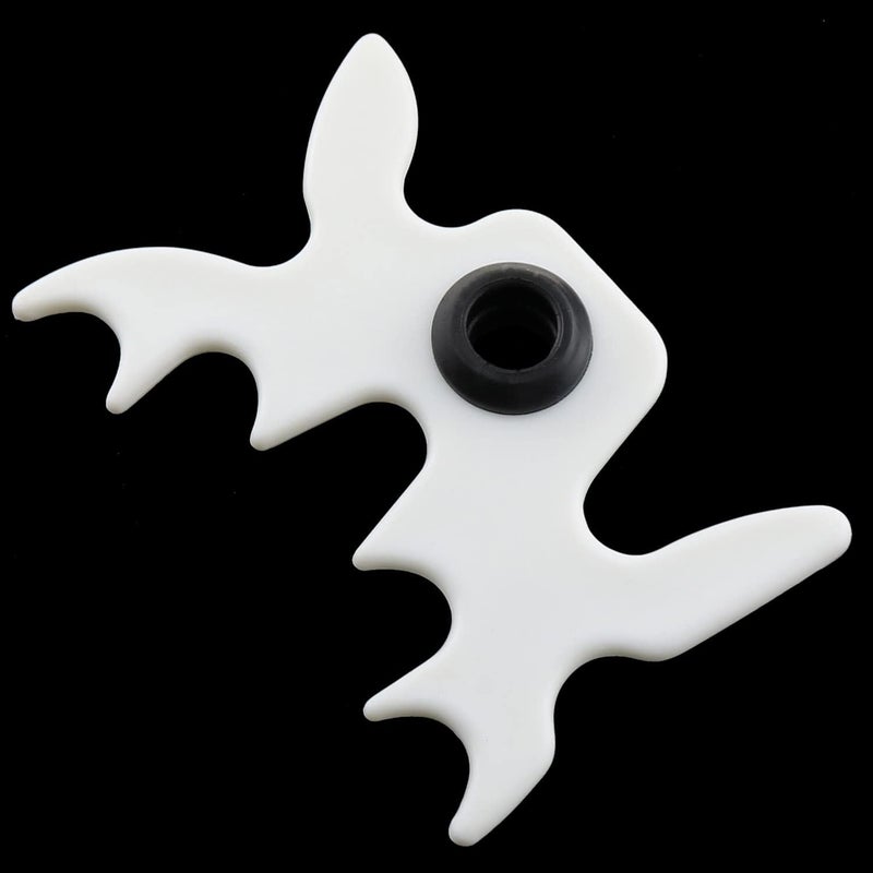 ZZHXSM Billiard Bridge Head White Plastic Moosehead Bridge Head Billiards Cue Rack Bridge Head Non-Slip Billiards Snooker Pool Cue Rest Bridge Head Holder - Image 4