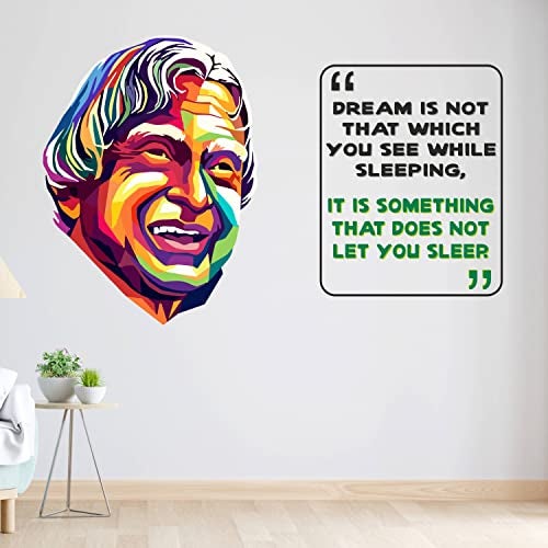 iberry's Inspirational Motivational Quotes Wall Sticker, Dream is Something That Does not let You Sleep- 40 x 65 cm Wall Stickers for Study- Office-008 - Image 1