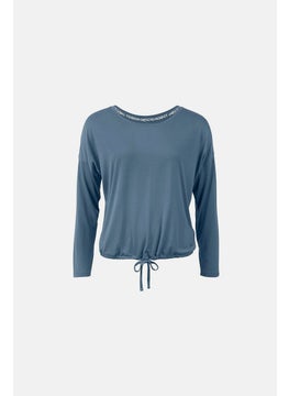 Tchibo Women Sportswear Fit Solid Training Top, Navy  - Image 4