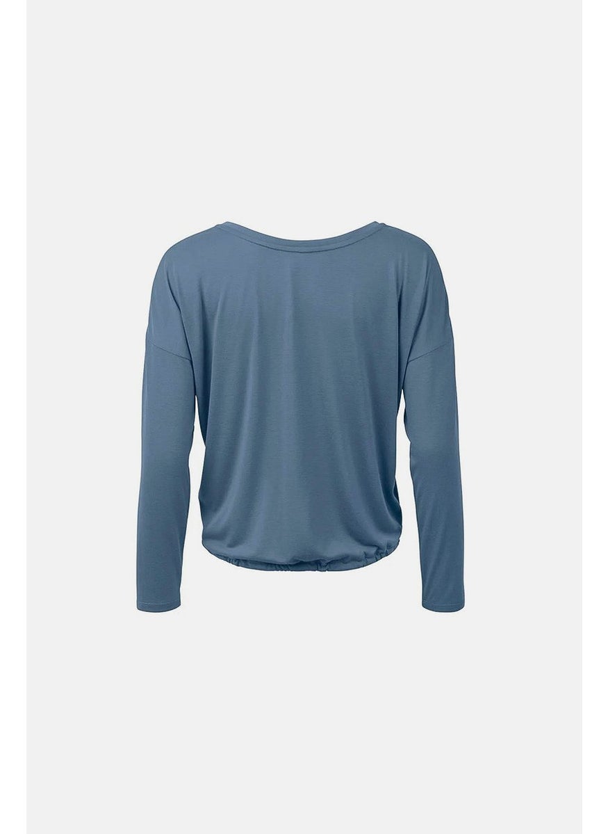 Tchibo Women Sportswear Fit Solid Training Top, Navy  - Image 5