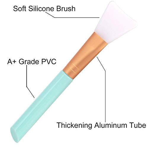Getmecraft 2 PCS Silicone Face Mask Brush,Mask Beauty Tool Soft Silicone Facial Mud Mask Applicator Brush Hairless Body Lotion And Body Butter Applicator Tools - Image 4