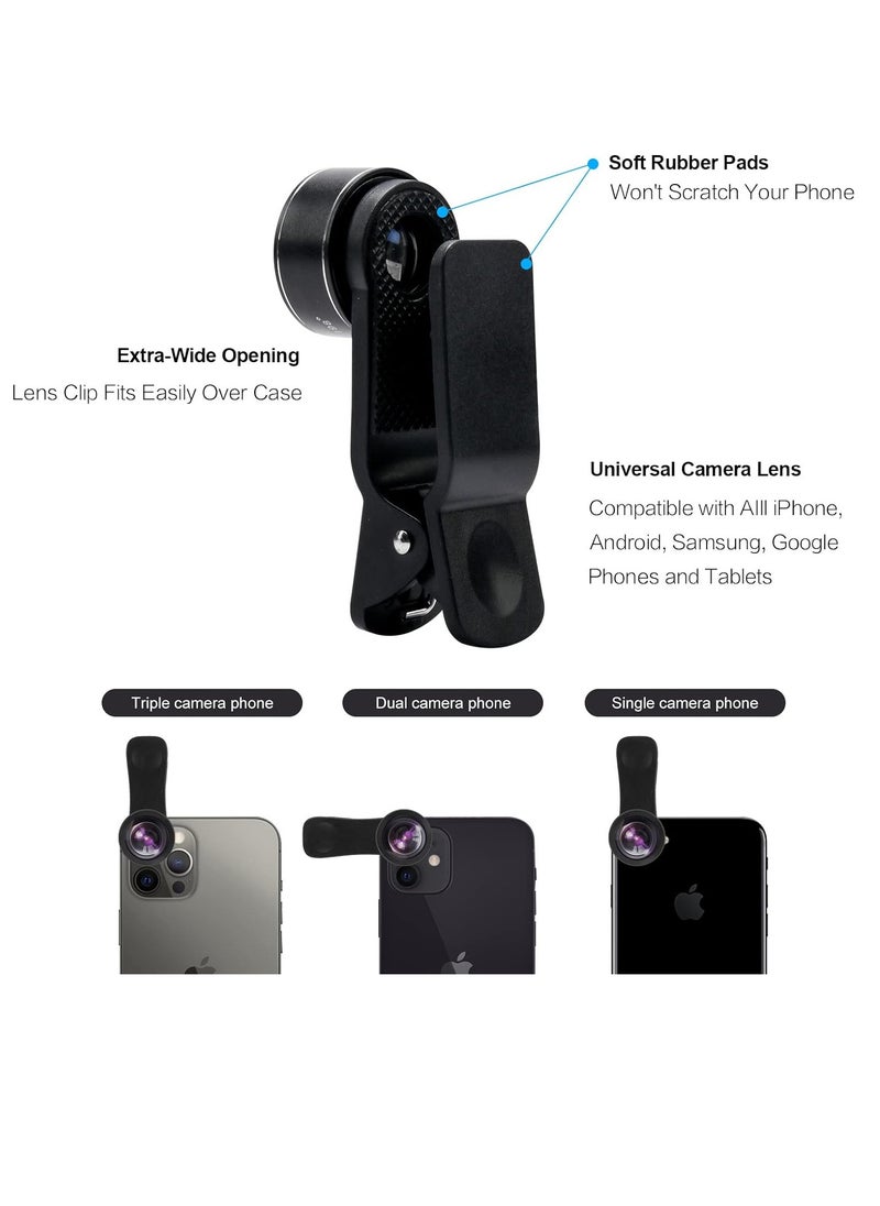 Mocalaca phone camera lens 11 lenses phone lens kit clip on fisheye macro wide angle lens attachment with travel case for iPhone 14 13 12 11 Xs X pro max samsung android smartphone
