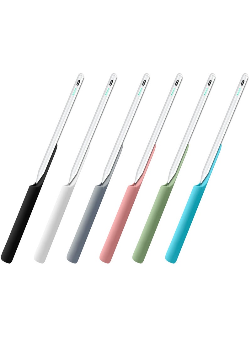 Silicone Pen Holder for Tablet Capacitive Stylus Apple Pencil 2nd Generation Silicone Protective Case White - Image 2