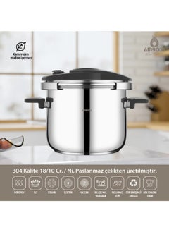 AMBOSS ENIO 12LT STAINLESS STEEL PRESSURE COOKER  - Image 2
