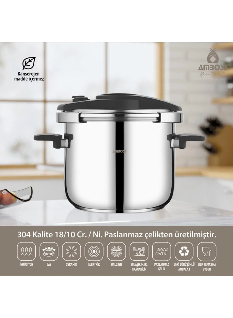 AMBOSS ENIO 12LT STAINLESS STEEL PRESSURE COOKER - Image 2