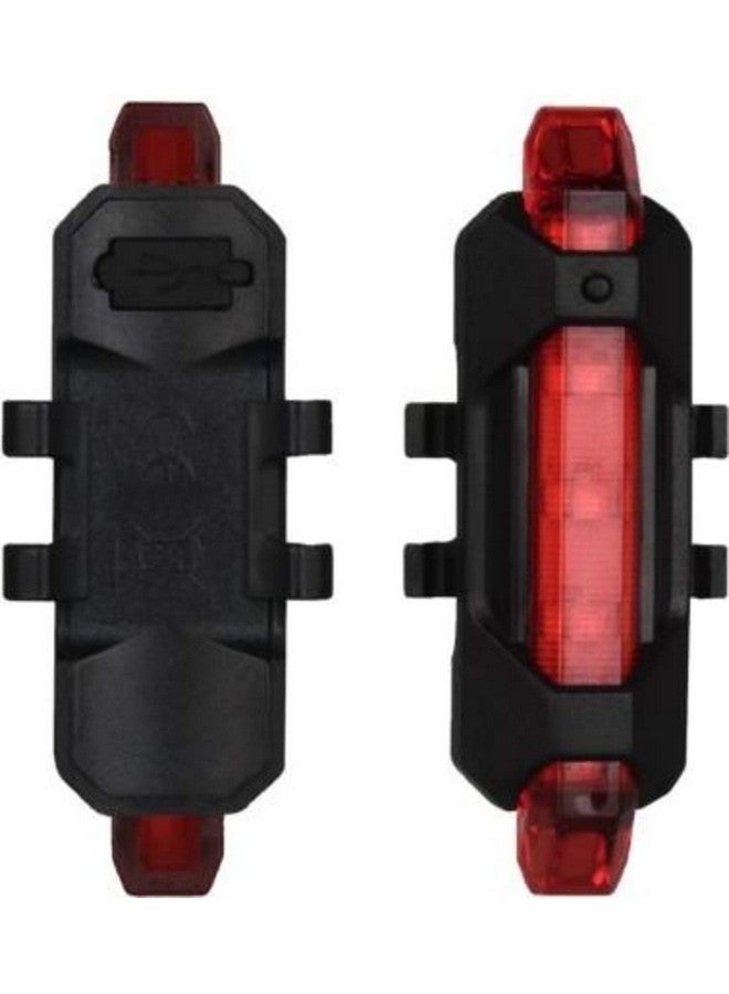 Lista Bicycle LED Head Light USB Rechargeable Light Cycling Lamp Head Light Tail Light (red) - Image 2