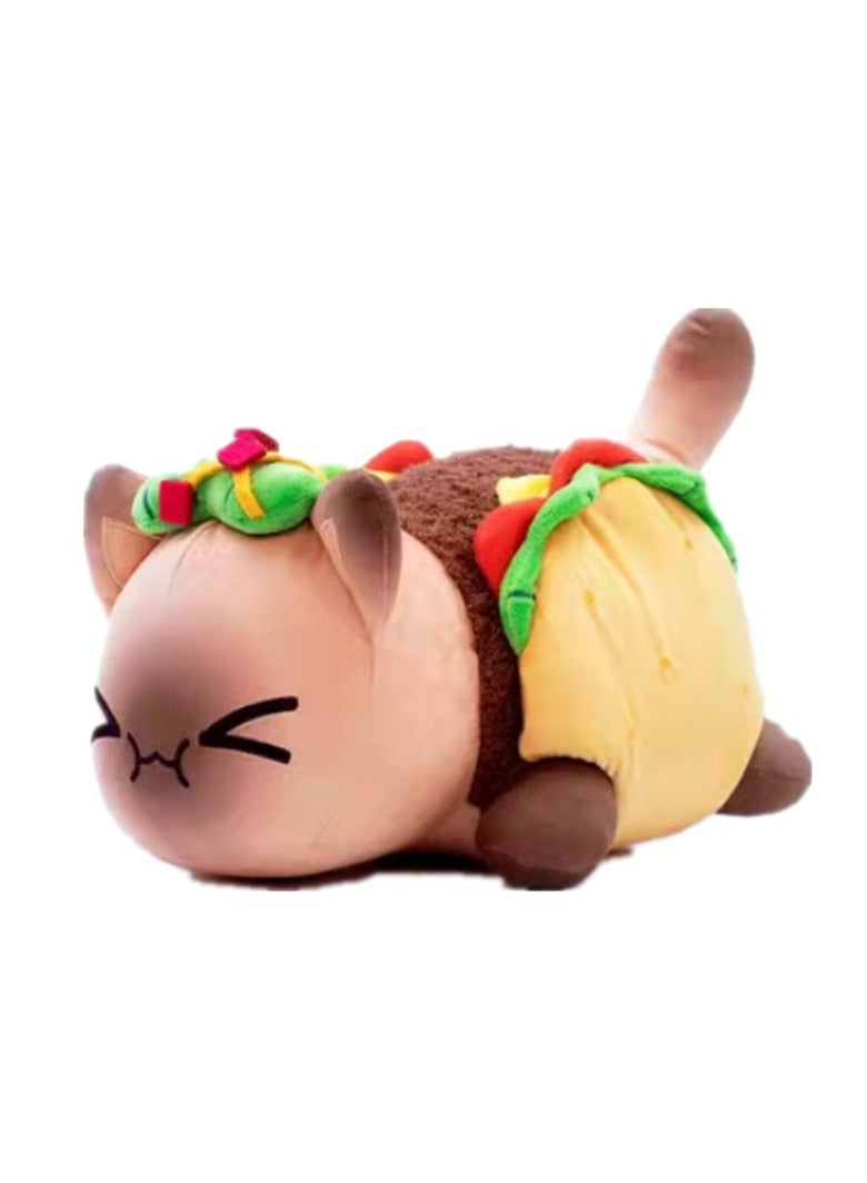 MeeMeows Cat Plush Toy Aphmau Meemeows Plush Dolls Cat Food Plushies Cat Mee Meow, Cute Anime Cartoon Cat Stuffed Animal Figure Toy Plush for Kids and Fans - Image 1