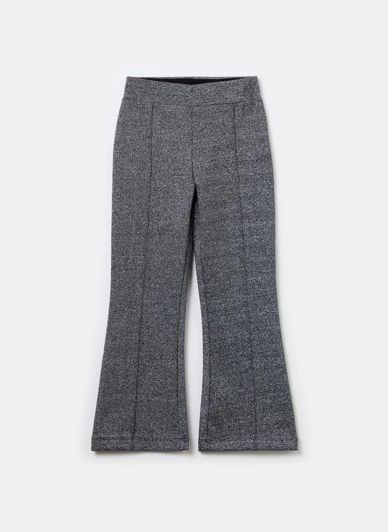 Ovs Stretch flare-fit treggings with lurex