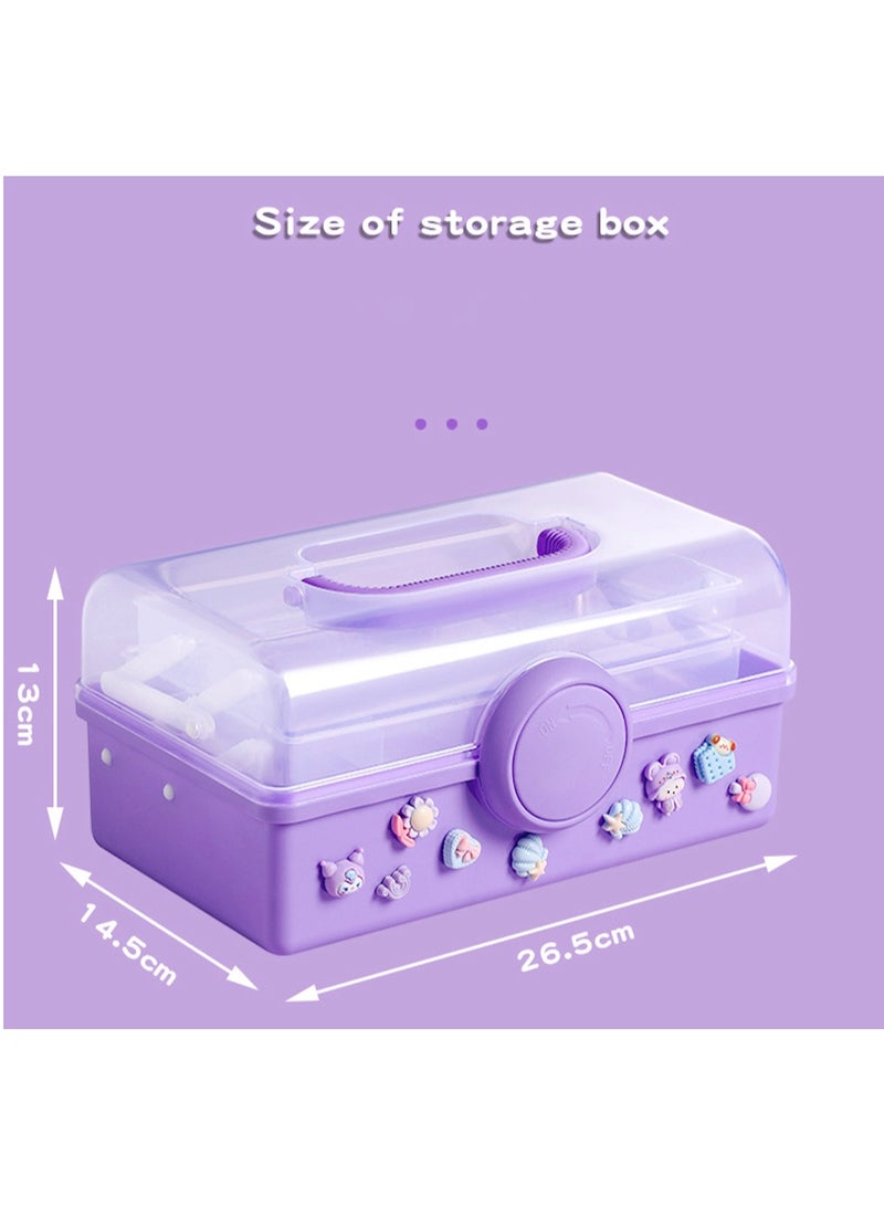 dreamons link 931 pcs Sticker and hairpin art Set with Storage Box, Cartoon Girl Decorative Stickers, Bottle Sticker Pack for Teen Girls, Sticker Pack for Notebook, DIY Crafts - Image 3