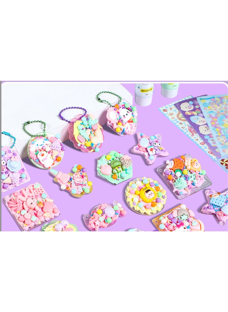 dreamons link 931 pcs Sticker and hairpin art Set with Storage Box, Cartoon Girl Decorative Stickers, Bottle Sticker Pack for Teen Girls, Sticker Pack for Notebook, DIY Crafts - Image 4