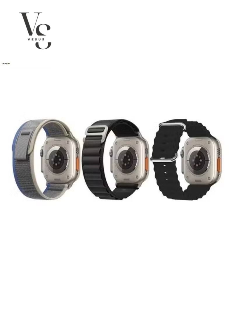 vesus 3Pack Watch Band 49mm 45mm 44mm 42mm Alpine Loop Band Trail