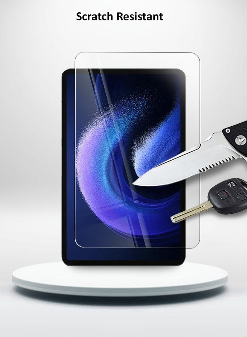 Techie واقي شاشة من الزجاج المقوى عالي الدقة لهاتف Xiaomi Pad 6 / Xiaomi Pad 6 Pro 2023 11 بوصة - مضاد للانعكاس ومضاد للفقاعات وصلابة 9H 0.33 مم حواف مستديرة سهلة التركيب - Image 5