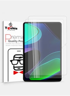 Techie 2 Pack HD Tempered Glass Screen Protector for Xiaomi Pad 6 / Xiaomi Pad 6 Pro 2023 11 inch - Anti Reflection Anti Bubbles 9H Hardness 0.33 mm Rounded Edges Easy Installation  - Image 1