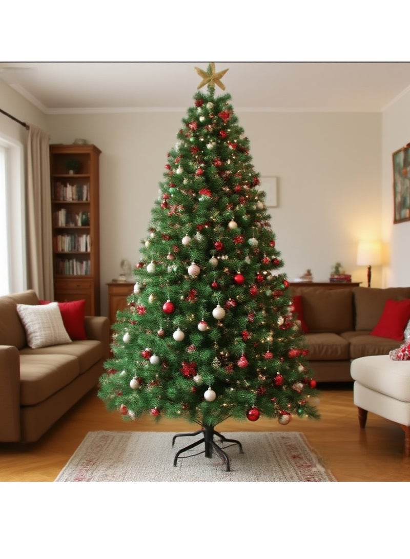 Y&D 150 CM Christmas Tree With Stand Home Christmas Decorations with 1400 Full Branches Tips Xmas Tree for Home and Office,Easy Assembly Metal Stand Ornaments Decoration - Image 2