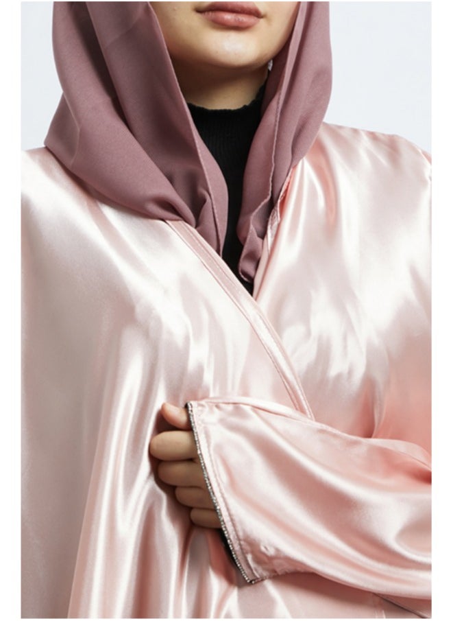 Evva Evva Luxury Saudi Abaya for Women – Elegant Open Front Modest Wear in Premium Fabric – Ideal for Ramadan, Eid, and Everyday Elegance  - Image 2