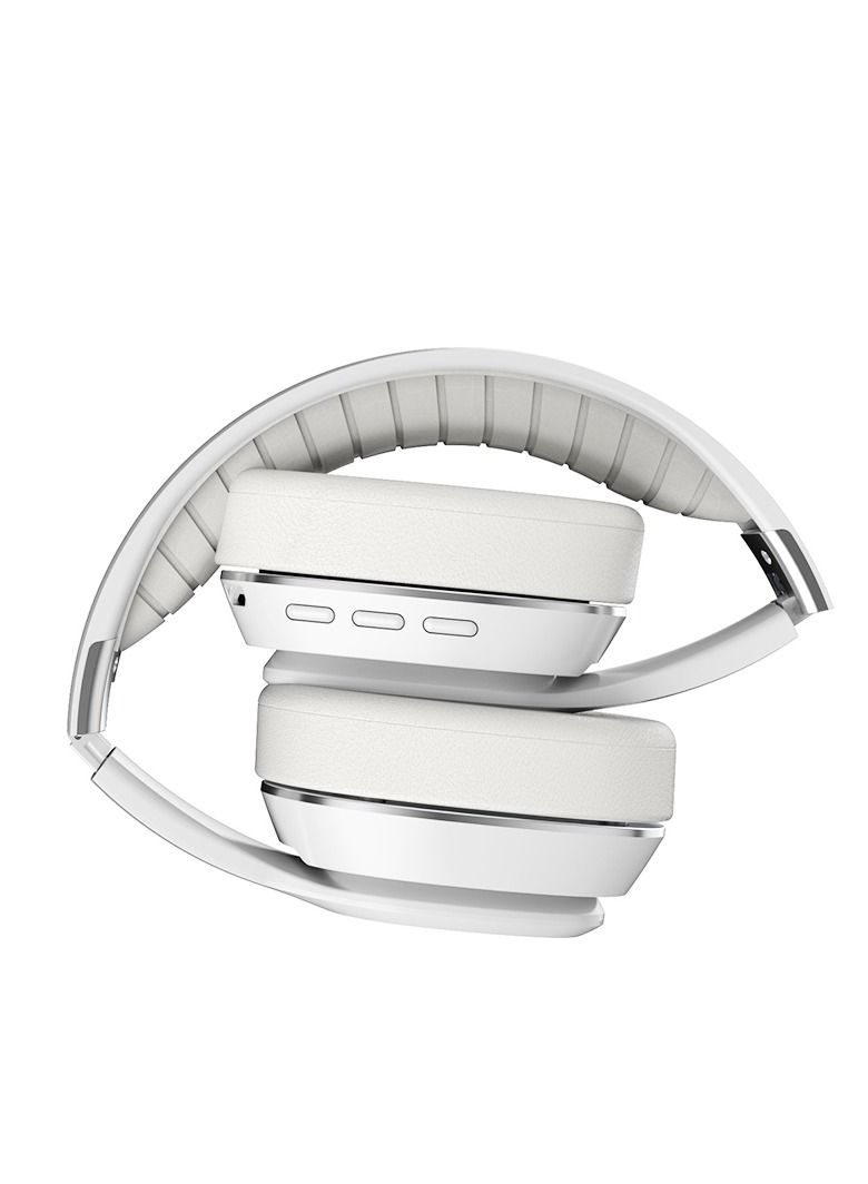 GULFLINK 200mah Bluetooth Wireless Headphones for Teens Adults White - Image 4