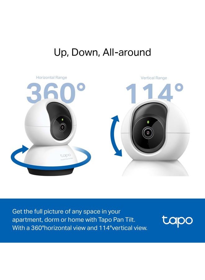 tapo كاميرا أمان TP-Link 2K QHD بان/ميل لمراقبة الحيوانات الأليفة، مراقبة الأطفال، كشف الحركة، تتبع الحركة، صوت ثنائي الاتجاه، رؤية ليلية، تخزين سحابي وبطاقة SD، تعمل مع أليكسا وGoogle Home (C220) - Image 5