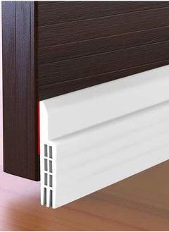 Generic Door Bottom Protective Seal Strip Insulating Wind, Dust, Noise, Weather Factors, and Heat Blocking, 100cm Length Seal Strip Suitable for Doors Inside and Outside, White  - Image 1