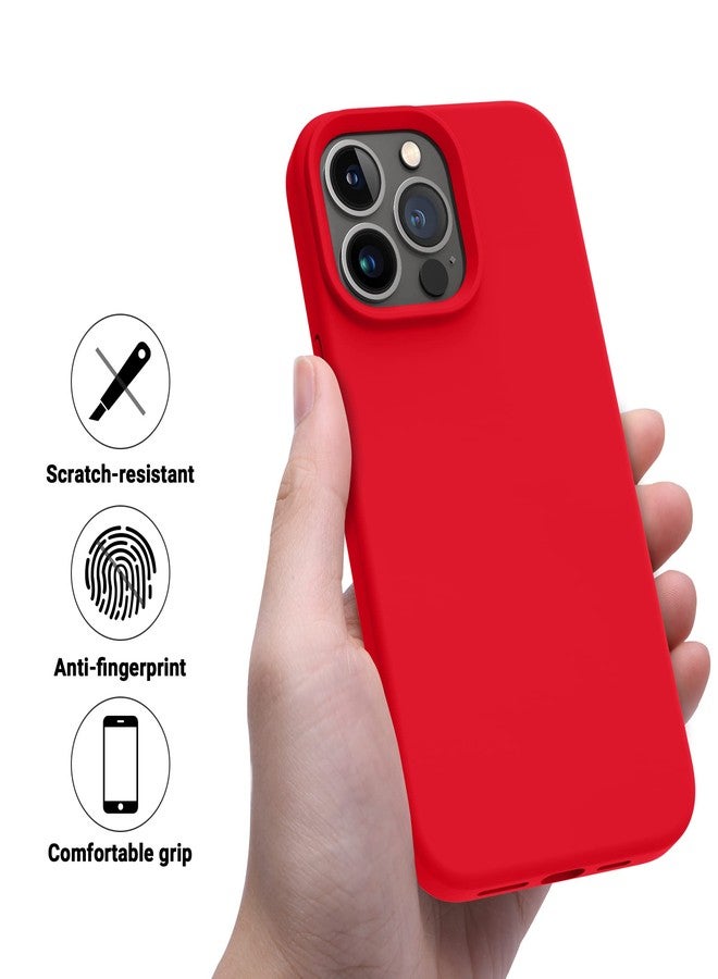 OTOFLY Designed for iPhone 14 Pro Case, Silicone Shockproof Slim Thin Phone Case for iPhone 14 Pro 6.1 inch (Red) - Image 5