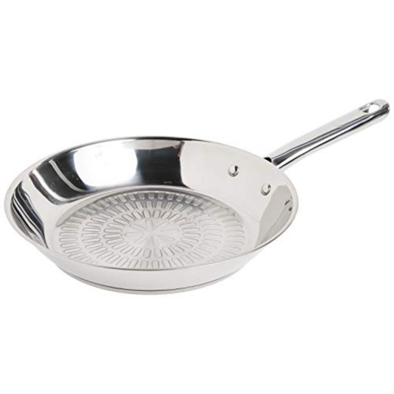 Tefal E76005 Performa Stainless Steel Dishwasher Safe Oven Safe Fry Pan Saute Pan Cookware, 10.5-Inch, Silver - Image 1