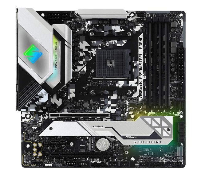 ASRock B550M Steel Legend Supports 3Rd Gen Amd Am4 Ryzen / Future Amd Ryzen Processors Motherboard - Image 5