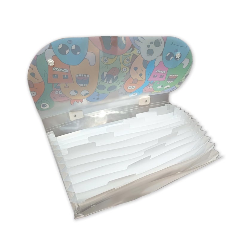 Handcuffs File Folder Expanding Document Storage Organiser with Blank Labels Expandable Files Organizers - Image 2
