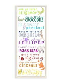 Stupell Industries The Kids Room By Stupell See You Later Alligator Animal Goodbyes Wall Plaque Art 7 X 0.5 X 17 Proudly Made In Usa  - Image 2