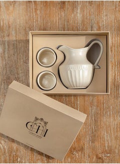 Curate Home Almas Jug with 2 Ceramic Glasses Set  - Image 1