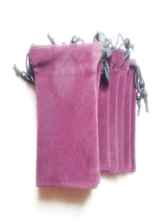 True Wings Velvet Potli Bags for Gifting| Small Drawstring Jewellery Pouch | Velvet Gift Bags for Wedding Return Gifts Women Traditional Function Décor (Wine, pack of 20) - Image 1
