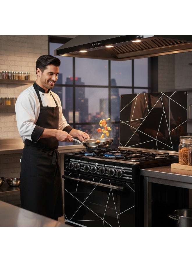 Union Gas Black Cooker 5 Burners 85x60cm - Image 4