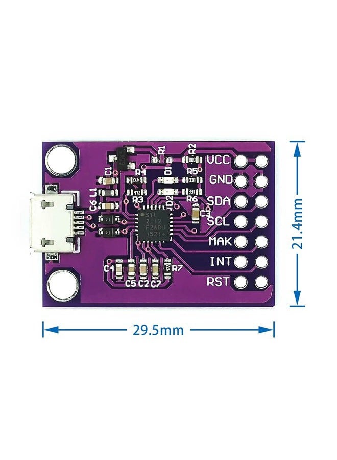Rakstore لوحة تصحيح MCU-2112 CP2112 وحدة تقييم الاتصال USB إلى I2C - Image 3