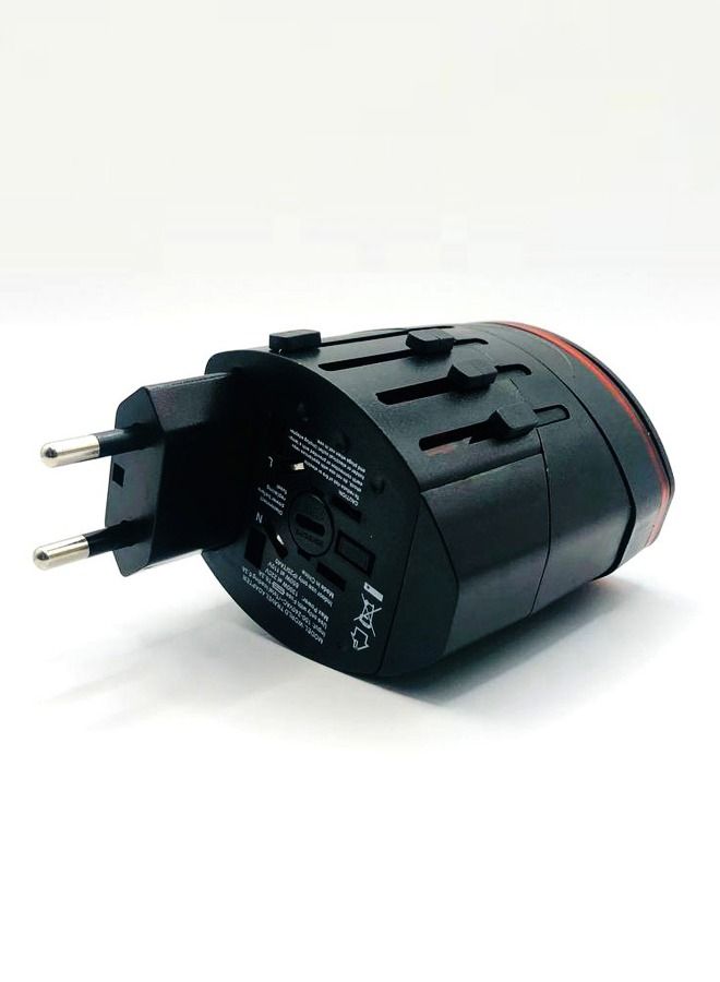 Universal Multi-functional travel adapter with charger with two USB ports | EU/USA/CN/UK/AUS - Image 2