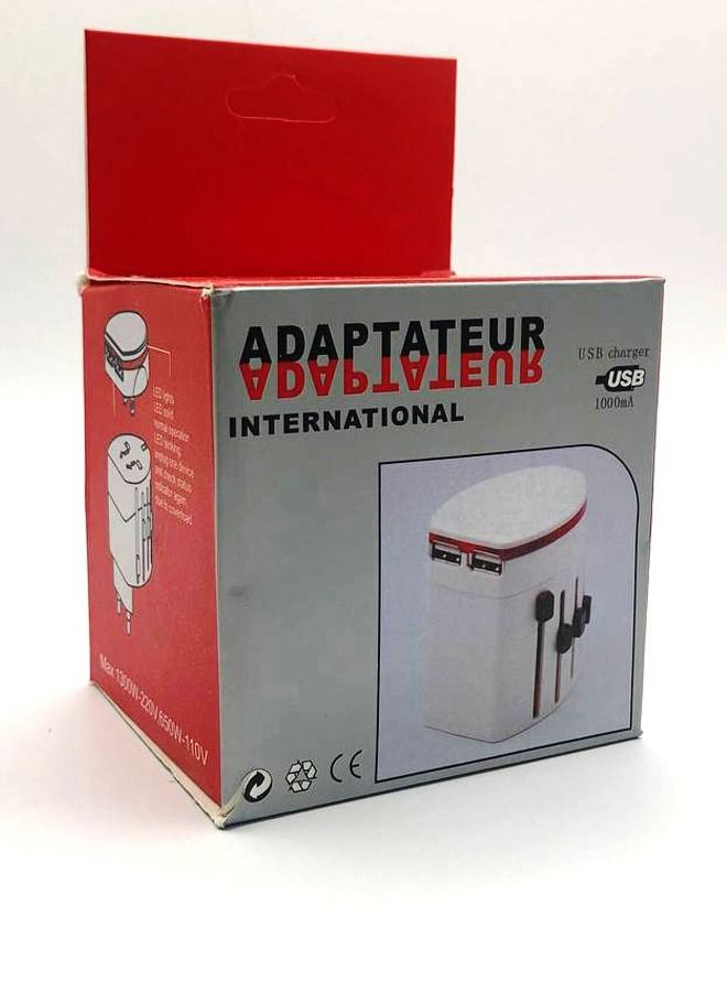 Universal Multi-functional travel adapter with charger with two USB ports | EU/USA/CN/UK/AUS - Image 5