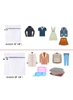 Sandesh Sandesh Mesh Laundry Clothes Washing Bag for Washing Machine Combo of 01 Medium and 01 Large02 Bag  - Image 3