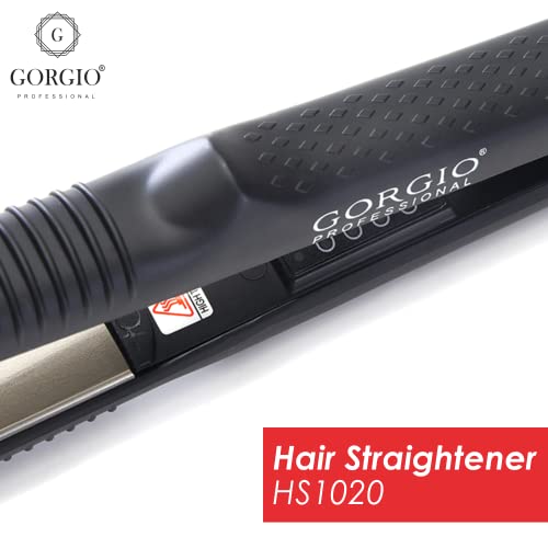 Gorgio Professional Hair Straightener with Ceramic & Teflon Coating | Wide Plates & Temperature Control for Sleek, Shiny Hair | Ideal for Daily Styling or Party Looks | Smoothes Frizz Instantly - Image 3