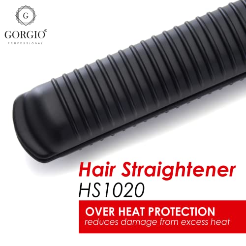 Gorgio Professional Hair Straightener with Ceramic & Teflon Coating | Wide Plates & Temperature Control for Sleek, Shiny Hair | Ideal for Daily Styling or Party Looks | Smoothes Frizz Instantly - Image 5