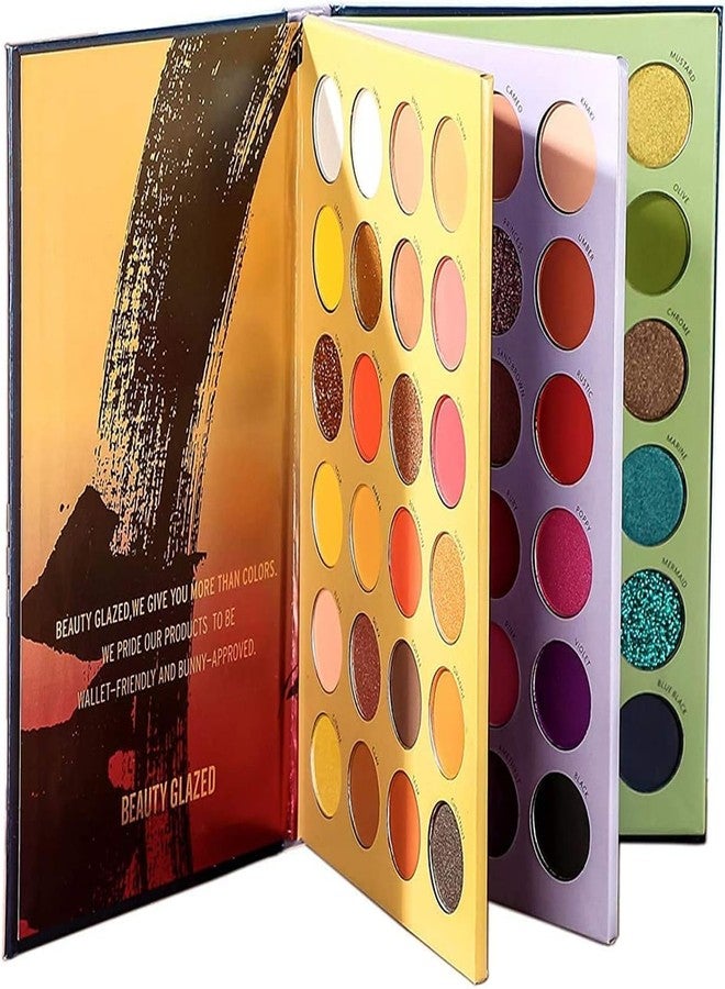 Same As Shown FinchGold Eyeshadow Palette, 72 Colours, Matte Shimmer and Glitter Pigments, Professional Makeup - Image 3